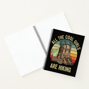 Alle Coole Meiden Wandelen Retro Notitieboek