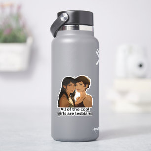 Alle Coole Meiden Zijn Lesbiennes - Lesbische Trot Sticker