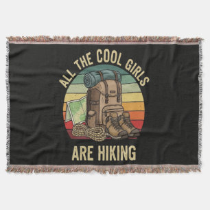 Alle Coole Meisjes Wandelen Retro Deken