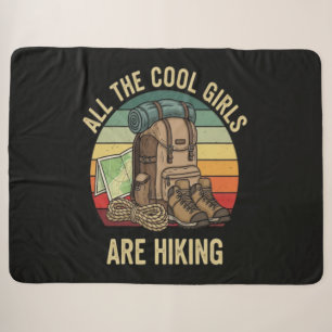 Alle Coole Meisjes Wandelen Retro Sherpa Deken