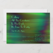 Alle creaties in de donkere halloween noemen kaart (Achterkant)