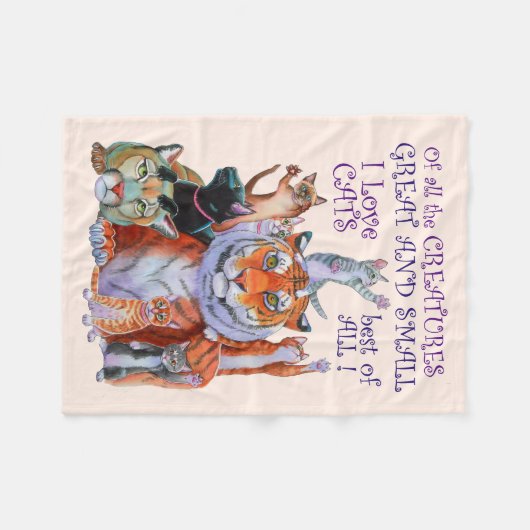 Alle creaties zijn geweldig en klein. Fleece Blank (Voorkant (Horizontaal))