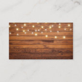 Alle details van de Rustic Wedding Enclosure Card Informatiekaartje (Achterkant)