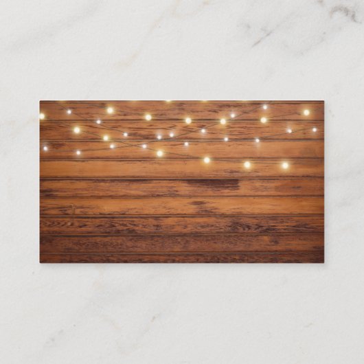 Alle details van de Rustic Wedding Enclosure Card Informatiekaartje (Achterkant)