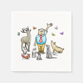 Alle dieren roepen Verjaardag Servet