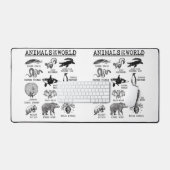 Alle dieren van de wereld  Funny Animal Meme Bureaumat (Keyboard & Muis)