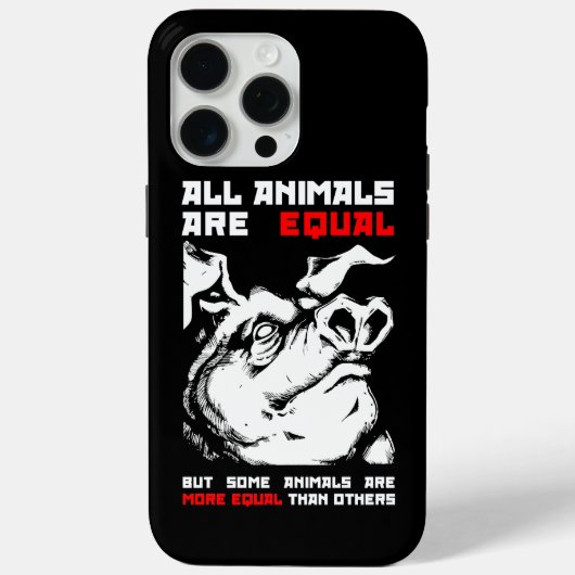 Alle dieren zijn gelijk 1 Case-Mate iPhone case (Achterkant)
