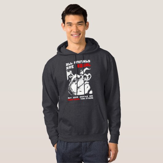 Alle dieren zijn gelijk 1 hoodie (Voorkant volledig)