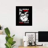 Alle dieren zijn gelijk 1 poster (Thuiskantoor)