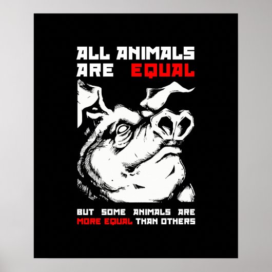 Alle dieren zijn gelijk 1 poster (Voorkant)