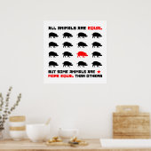Alle dieren zijn gelijk 2 poster (Keuken)