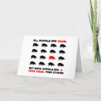 Alle dieren zijn gelijk aan 2