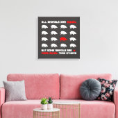 Alle dieren zijn gelijk aan 2 canvas afdruk (Insitu (Woonkamer))