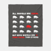 Alle dieren zijn gelijk aan 2 fleece deken (Voorkant)