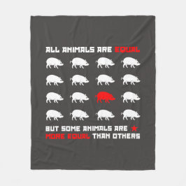 Alle dieren zijn gelijk aan 2 fleece deken