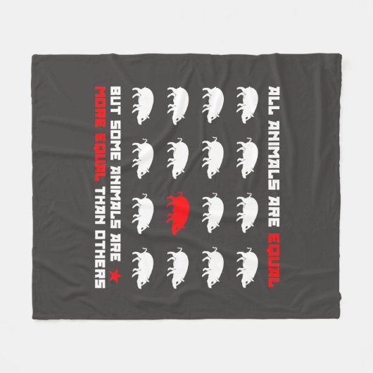 Alle dieren zijn gelijk aan 2 fleece deken (Voorkant (Horizontaal))