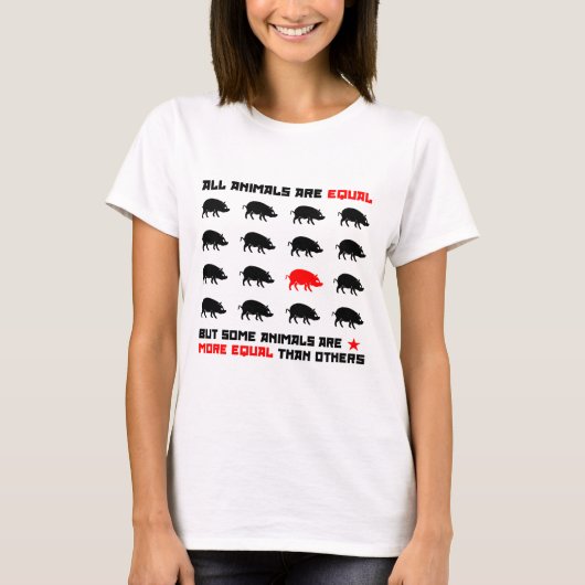 Alle dieren zijn gelijk aan 2 t-shirt (Voorkant)