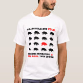 Alle dieren zijn gelijk aan 2 t-shirt (Voorkant)