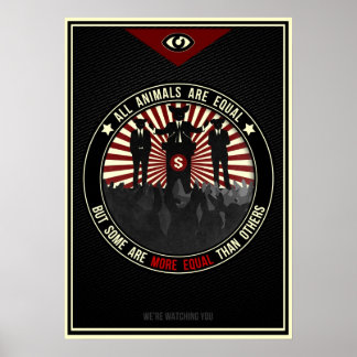 Alle dieren zijn gelijk poster