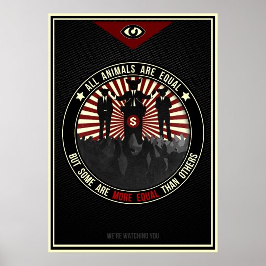 Alle dieren zijn gelijk poster (Voorkant)