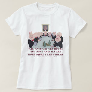 Alle dieren zijn gelijk t-shirt