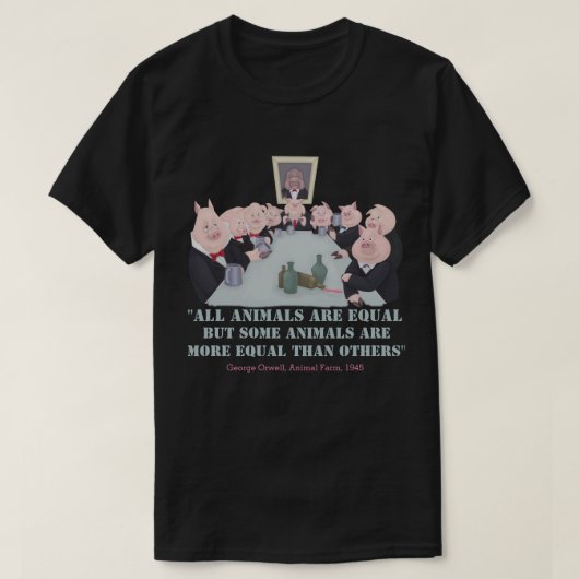 Alle dieren zijn gelijk t-shirt (Design voorkant)