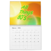 Alle dingen 80's Calandar Kalender (Feb 2026)