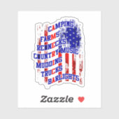 Alle dingen Amerika Sticker (Vel)