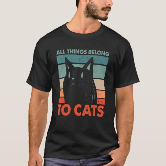 Alle dingen behoren tot de kattenkat Humor Kitten  T-shirt (Voorkant)
