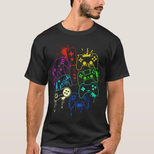 Alle dingen controleren Video Game Controller 3 T-shirt (Voorkant)