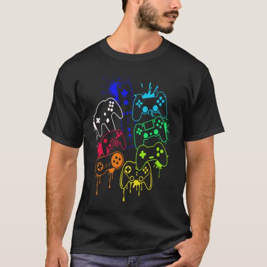 Alle dingen controleren Video Game Controller 3 T-shirt (Voorkant)