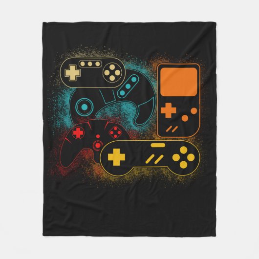 Alle Dingen controleren Video Game Controller Fleece Deken (Voorkant)