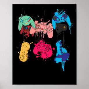 Alle Dingen controleren Video Game Controller Poster