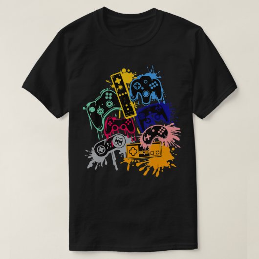 Alle Dingen controleren Video Game Controller T-shirt (Design voorkant)