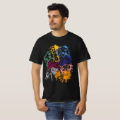 Alle Dingen controleren Video Game Controller T-shirt (Voorkant volledig)