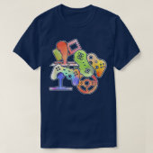 Alle Dingen controleren Videogame Controller-progr T-shirt (Design voorkant)