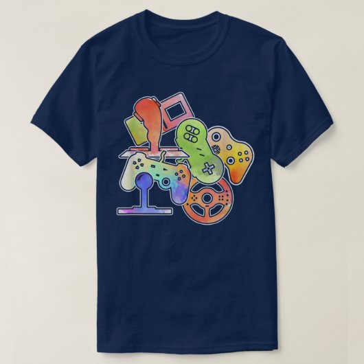 Alle Dingen controleren Videogame Controller-progr T-shirt (Design voorkant)