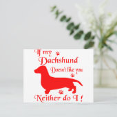ALLE DINGEN DACHSHUND BRIEFKAART (Staand voorkant)