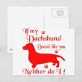 ALLE DINGEN DACHSHUND BRIEFKAART (Voorkant / Achterkant)