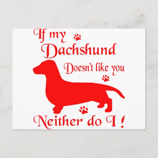 ALLE DINGEN DACHSHUND BRIEFKAART (Voorkant)