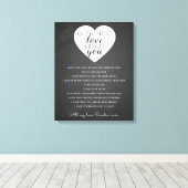 Alle dingen die ik van je hou, redenen waar ik van canvas afdruk (Insitu (Houten vloer))