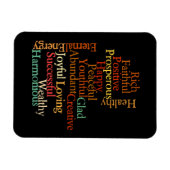 Alle dingen die je bent positieve bevestigingen magneet (Horizontaal)