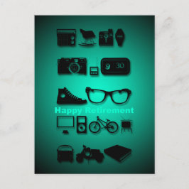 Alle dingen die je leuk vindt aan pensioneringscad briefkaart