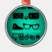 Alle dingen die je leuk vindt aan pensioneringscad metalen ornament (Voorkant)