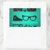 Alle dingen die je leuk vindt aan pensioneringscad rechthoekige sticker (Tas)