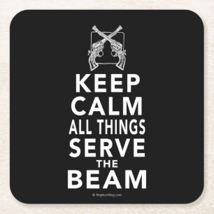 Alle dingen dienen het Beam Kartonnen Onderzetters