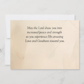 Alle dingen door Christ Bible Verse Flat Kaart (Achterkant)