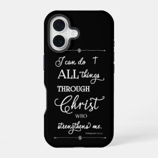 Alle dingen door Christus - Filippenzen 4:13 iPhone 16 Hoesje