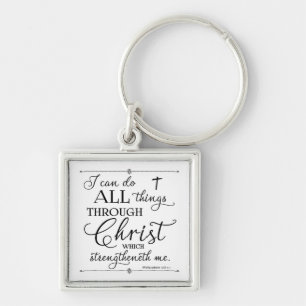 Alle dingen door Christus - Filippenzen 4:13 Sleutelhanger