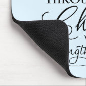 Alle dingen door Christus - Filippijnen 4:13 Muismat (Hoek)